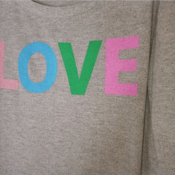 Chaser Rainbow M LOVE Women's Sweatshirt Longsleeves Soft Pride - Picture 3 of 8